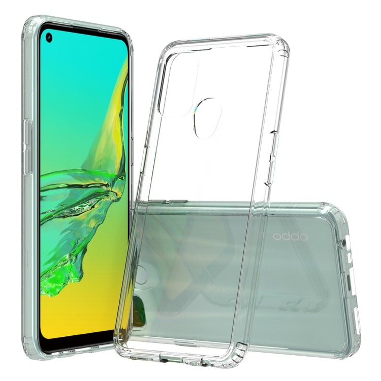 For OPPO A53 Shockproof Scratchproof TPU + Acrylic Protective Case