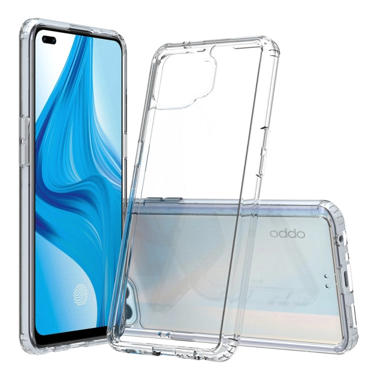 For OPPO A93 Shockproof Scratchproof TPU + Acrylic Protective Case