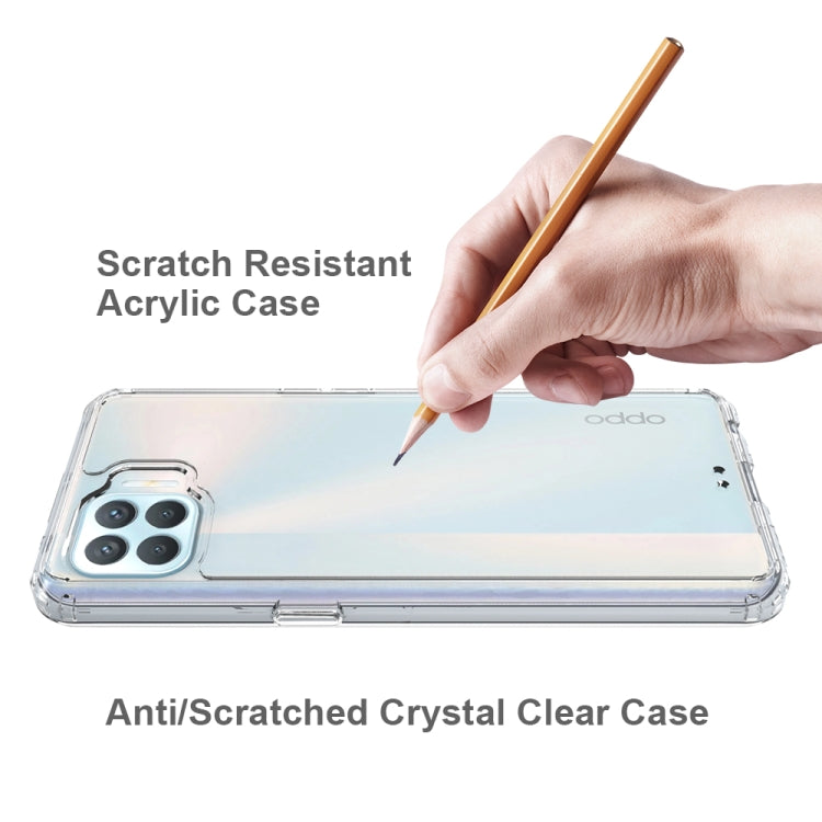For OPPO A93 Shockproof Scratchproof TPU + Acrylic Protective Case