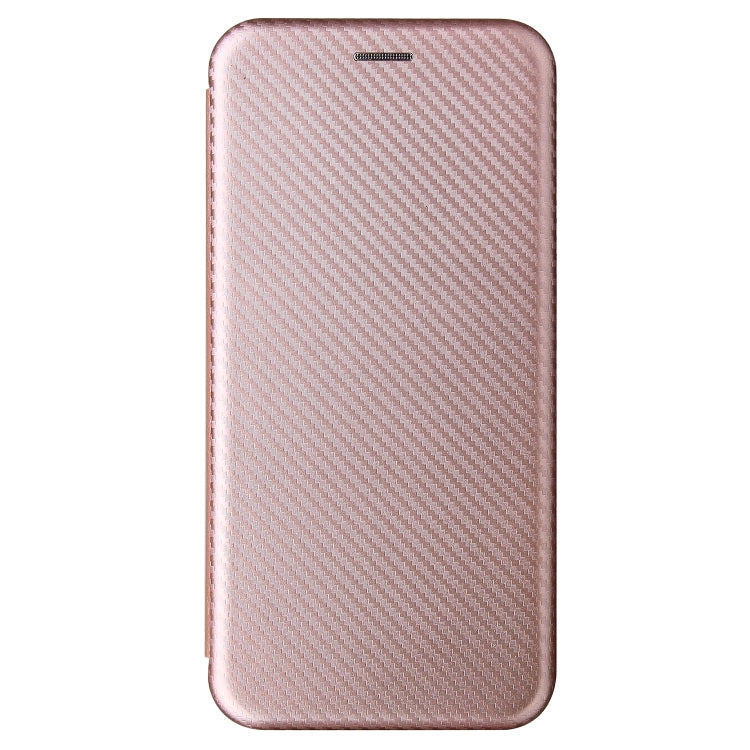 For Motorola Moto E7 Carbon Fiber Texture Horizontal Flip TPU + PC + PU Leather Case with Card Slot