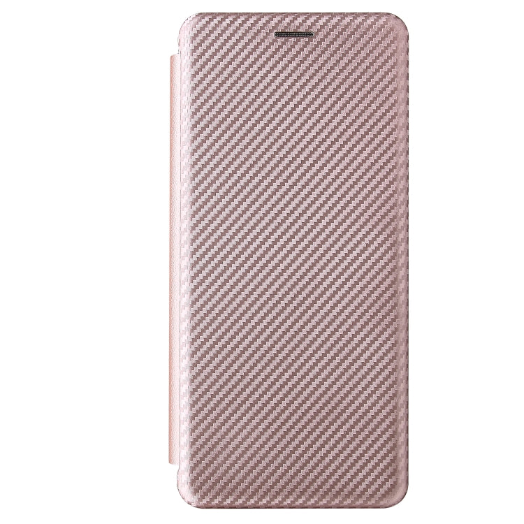 For Rakuten Big Carbon Fiber Texture Horizontal Flip TPU + PC + PU Leather Case with Card Slot