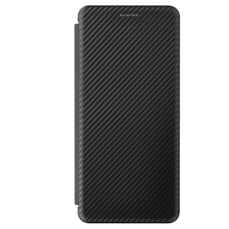 For Rakuten Big Carbon Fiber Texture Horizontal Flip TPU + PC + PU Leather Case with Card Slot