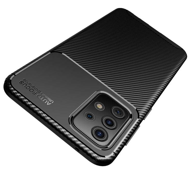 For Samsung Galaxy A52 5G / 4G Carbon Fiber Texture Shockproof TPU Case