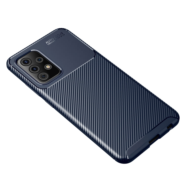 For Samsung Galaxy A52 5G / 4G Carbon Fiber Texture Shockproof TPU Case