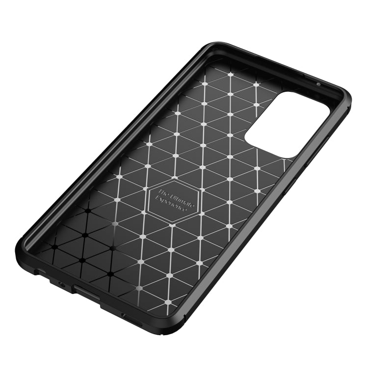 For Samsung Galaxy A52 5G / 4G Carbon Fiber Texture Shockproof TPU Case