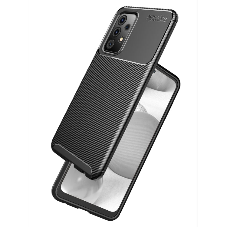 For Samsung Galaxy A52 5G / 4G Carbon Fiber Texture Shockproof TPU Case