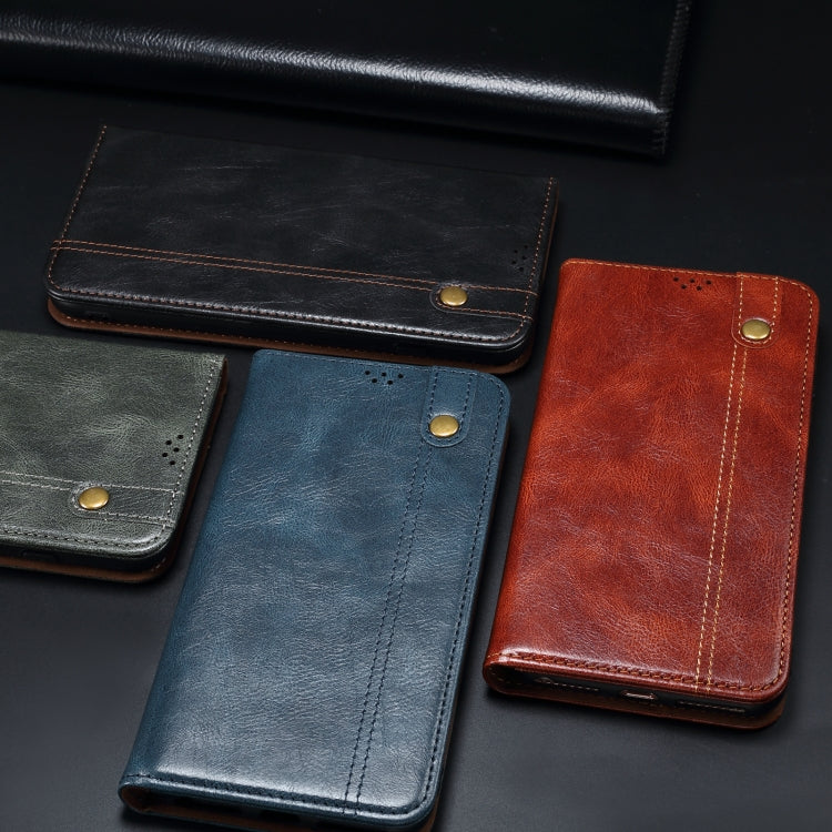 For Samsung Galaxy A72 5G / 4G Simple Wax Crazy Horse Texture Horizontal Flip Leather Case with Card Slots & Wallet