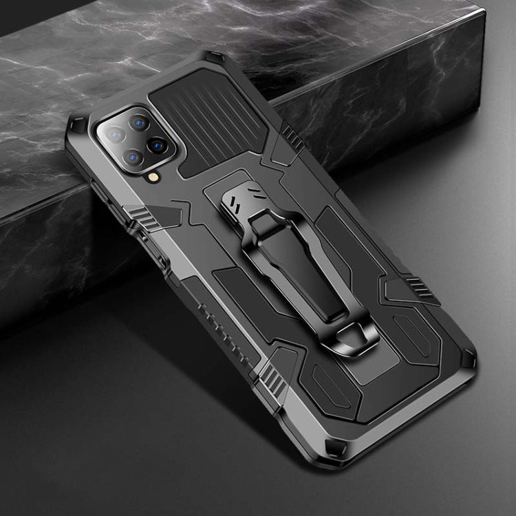 For Samsung Galaxy A12 Armor Warrior Shockproof PC + TPU Protective Case