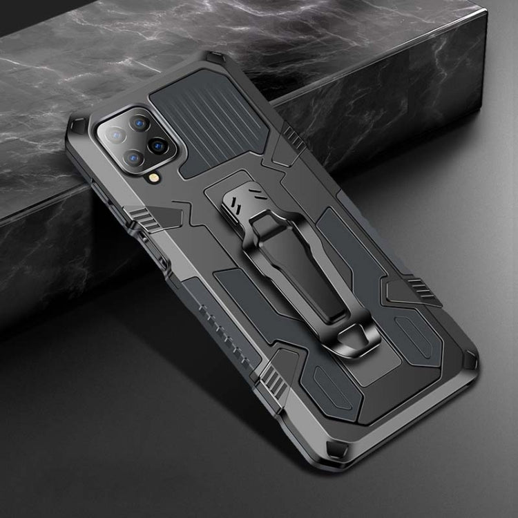 For Samsung Galaxy A12 Armor Warrior Shockproof PC + TPU Protective Case