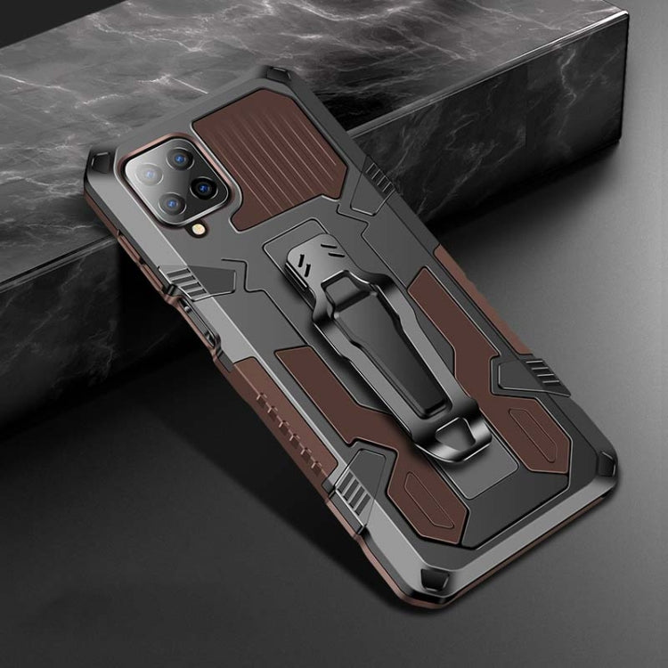 For Samsung Galaxy A12 Armor Warrior Shockproof PC + TPU Protective Case