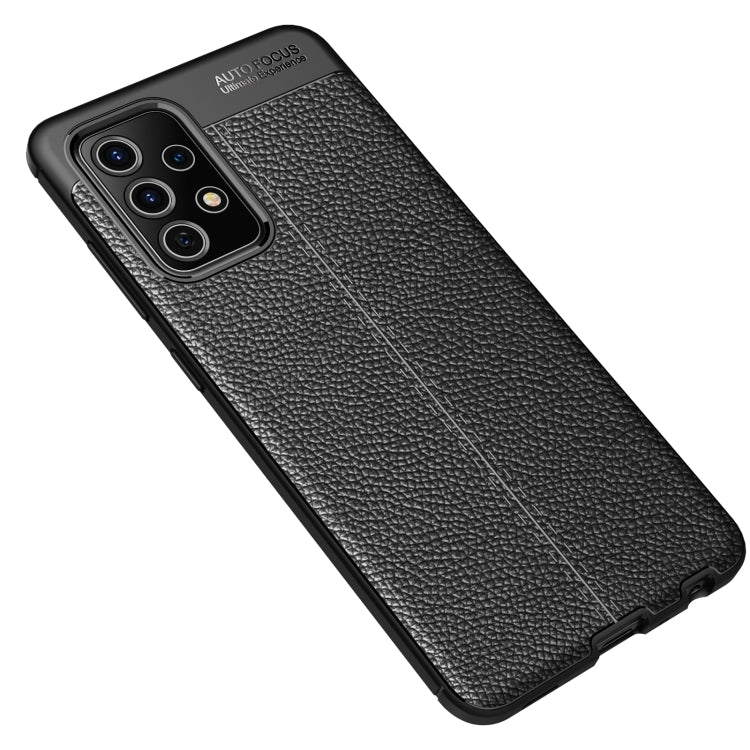 For Samsung Galaxy A72 5G / 4G Litchi Texture TPU Shockproof Case