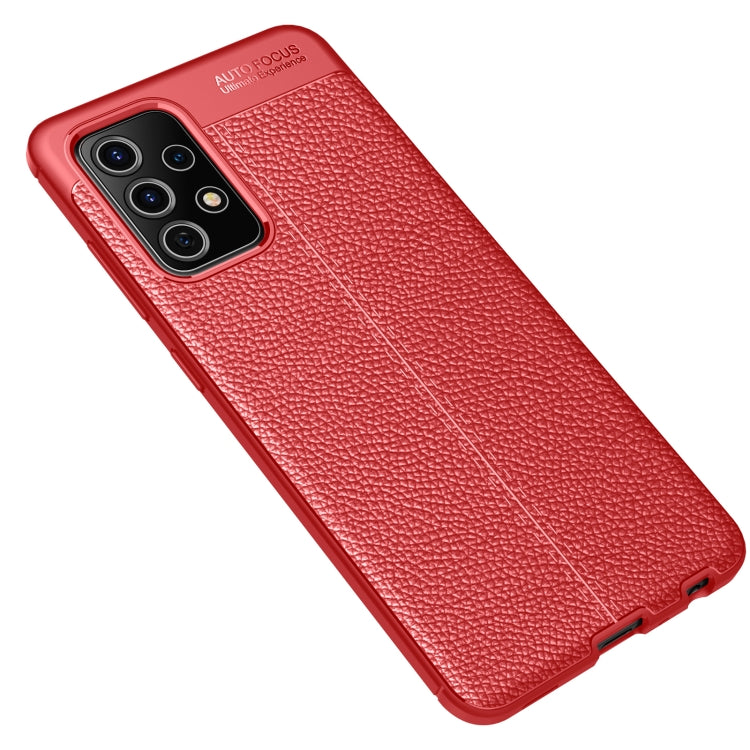 For Samsung Galaxy A72 5G / 4G Litchi Texture TPU Shockproof Case