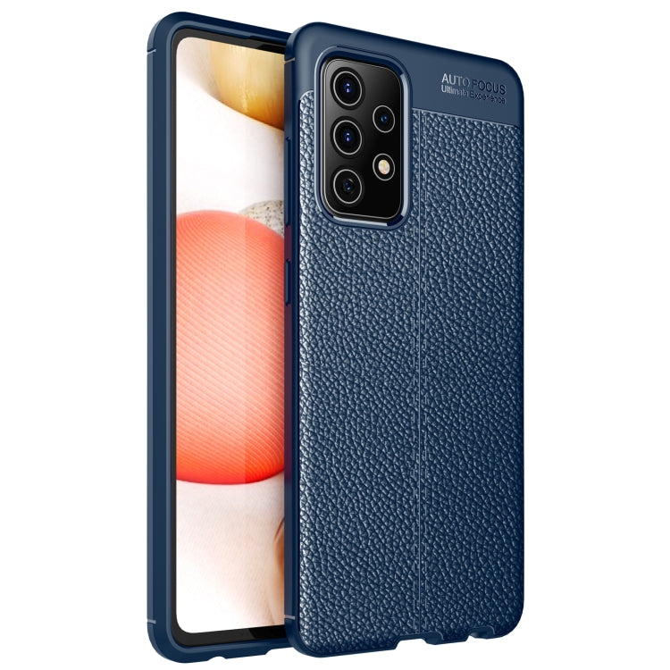 For Samsung Galaxy A72 5G / 4G Litchi Texture TPU Shockproof Case