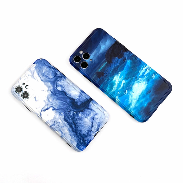 For iPhone 11 Pro Ink Painting Full Coverage Shockproof TPU Protective Case
