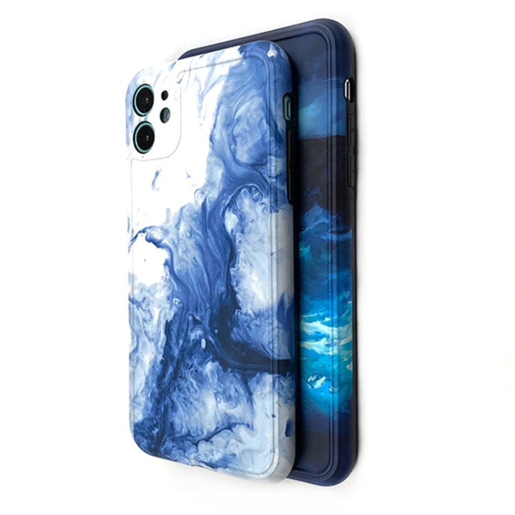 For iPhone 11 Ink Painting Full Coverage Shockproof TPU Protective Case