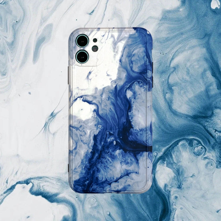 For iPhone 11 Pro Max Ink Painting Full Coverage Shockproof TPU Protective Case