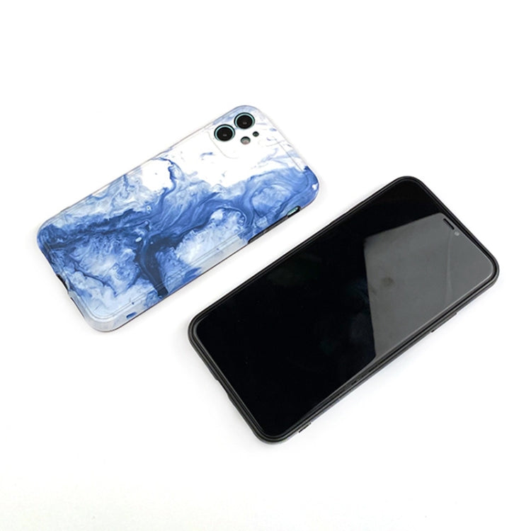 For iPhone 12 Ink Painting Full Coverage Shockproof TPU Protective Case