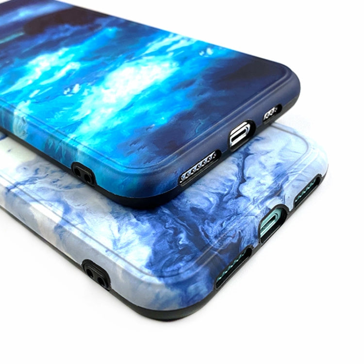For iPhone 12 Ink Painting Full Coverage Shockproof TPU Protective Case