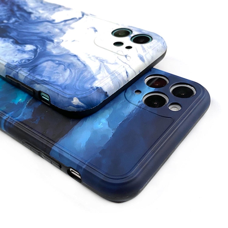 For iPhone 12 Pro Max Ink Painting Full Coverage Shockproof TPU Protective Case