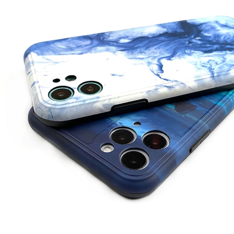 For iPhone 12 Pro Max Ink Painting Full Coverage Shockproof TPU Protective Case