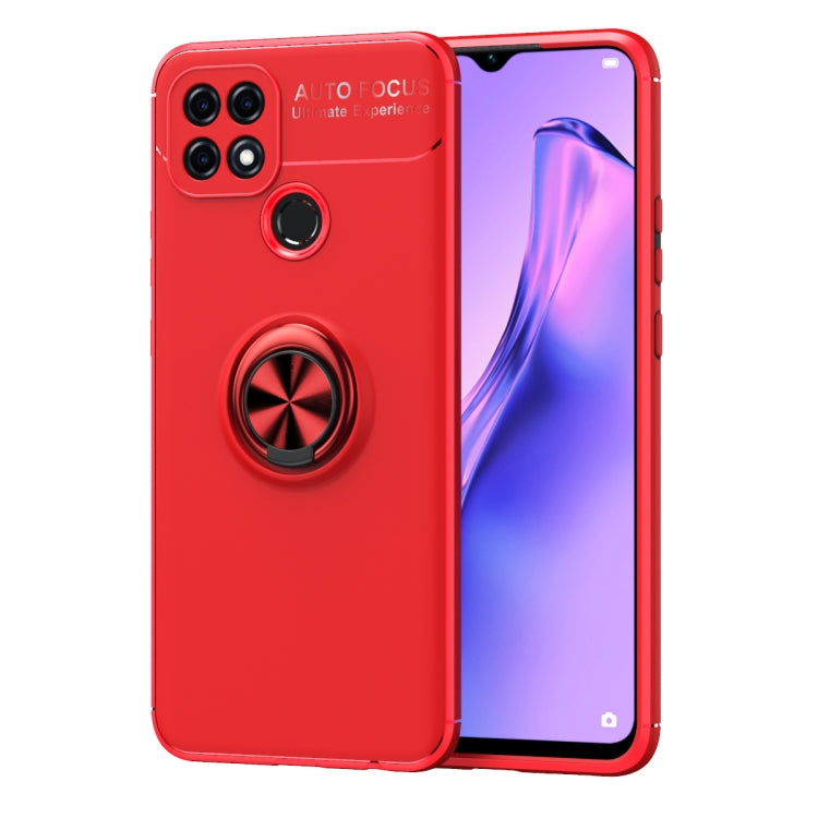For OPPO A15s Metal Ring Holder 360 Degree Rotating TPU Case