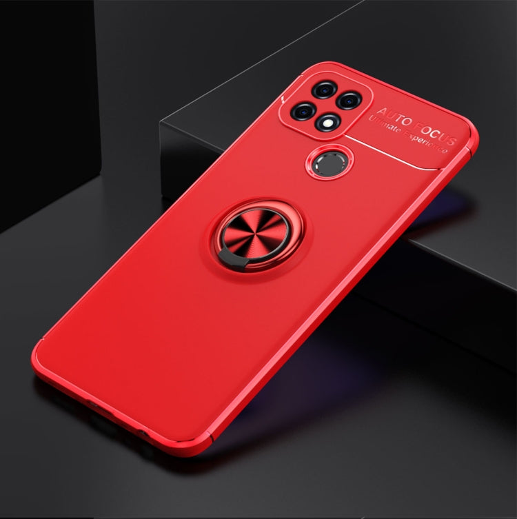 For OPPO A15s Metal Ring Holder 360 Degree Rotating TPU Case