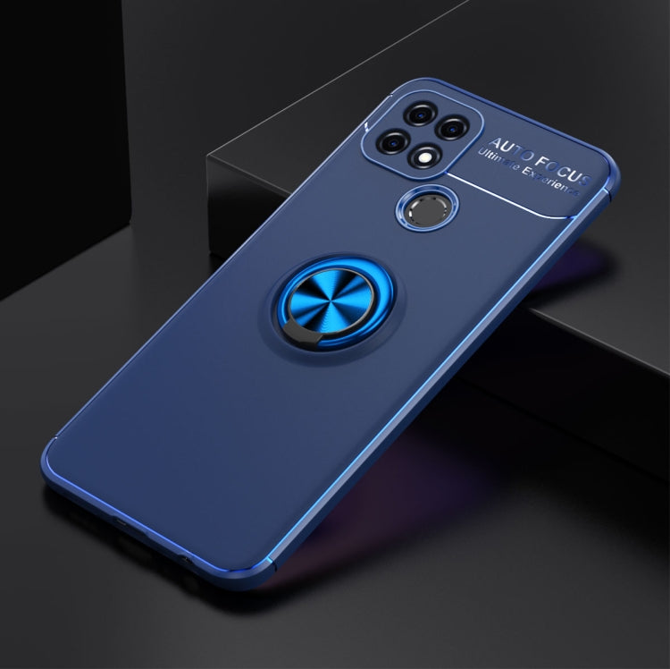 For OPPO A15s Metal Ring Holder 360 Degree Rotating TPU Case
