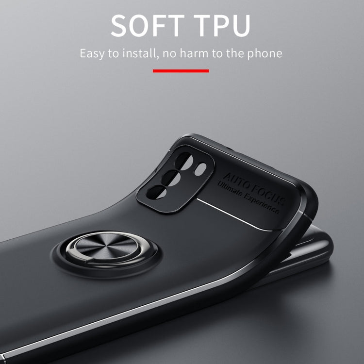 For Xiaomi Poco M3 Metal Ring Holder 360 Degree Rotating TPU Case