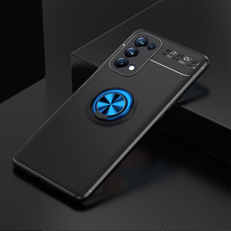 For OPPO Reno5 5G Metal Ring Holder 360 Degree Rotating TPU Case