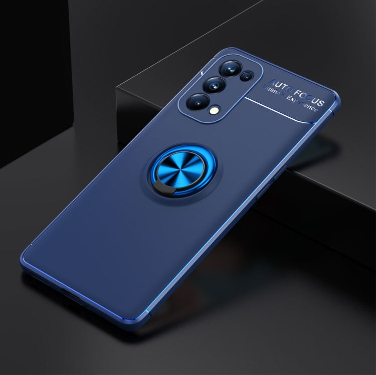 For OPPO Reno5 5G Metal Ring Holder 360 Degree Rotating TPU Case
