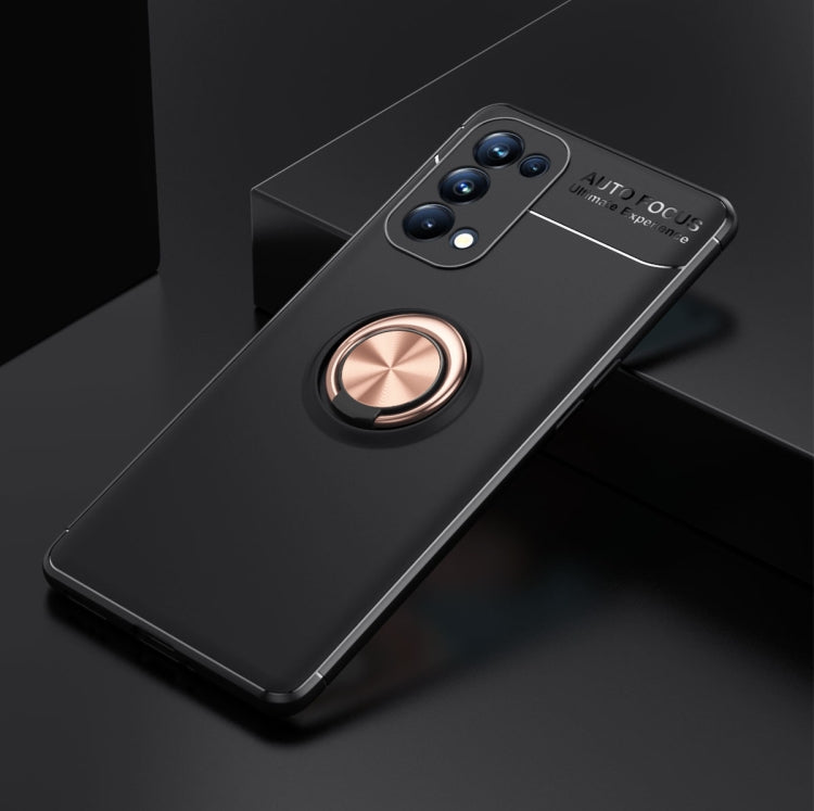 For OPPO Reno5 Pro 5G Metal Ring Holder 360 Degree Rotating TPU Case