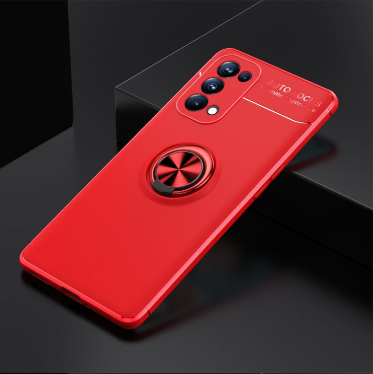For OPPO Reno5 Pro 5G Metal Ring Holder 360 Degree Rotating TPU Case