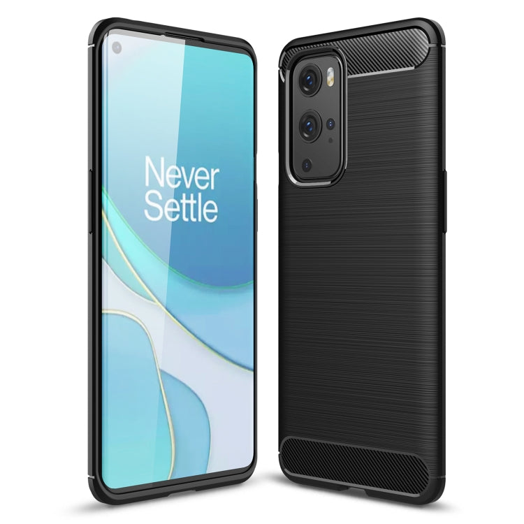 For OnePlus 9 Pro Brushed Texture Carbon Fiber TPU Case