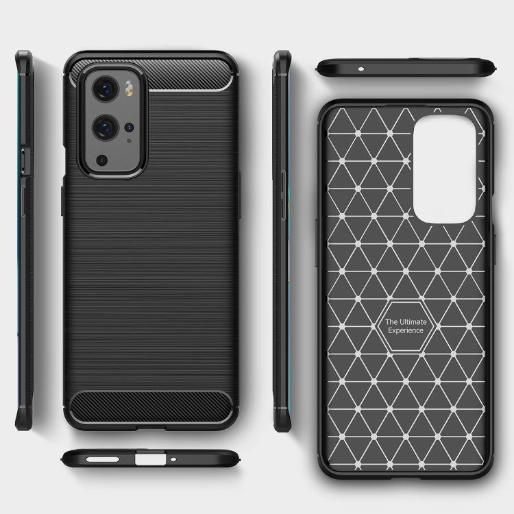 For OnePlus 9 Pro Brushed Texture Carbon Fiber TPU Case