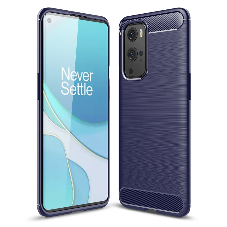 For OnePlus 9 Pro Brushed Texture Carbon Fiber TPU Case
