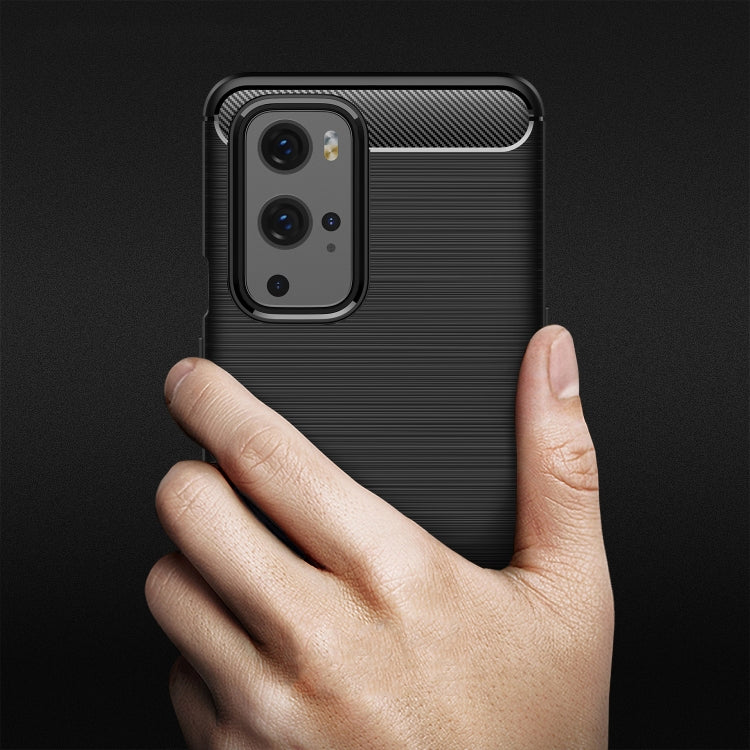 For OnePlus 9 Pro Brushed Texture Carbon Fiber TPU Case