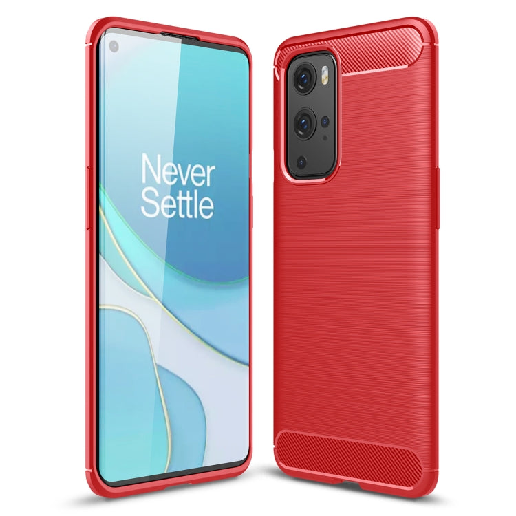 For OnePlus 9 Pro Brushed Texture Carbon Fiber TPU Case