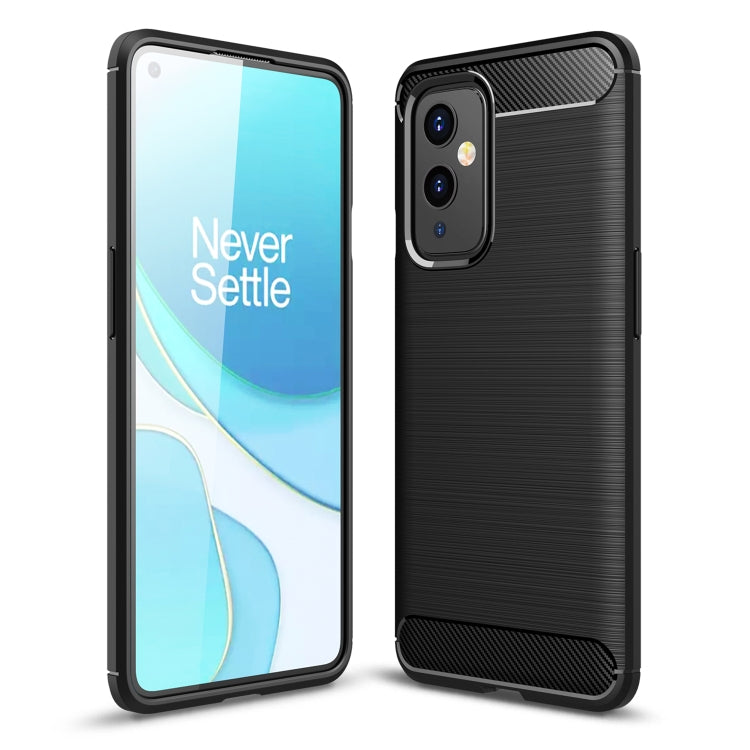 For OnePlus 9 Brushed Texture Carbon Fiber TPU Case