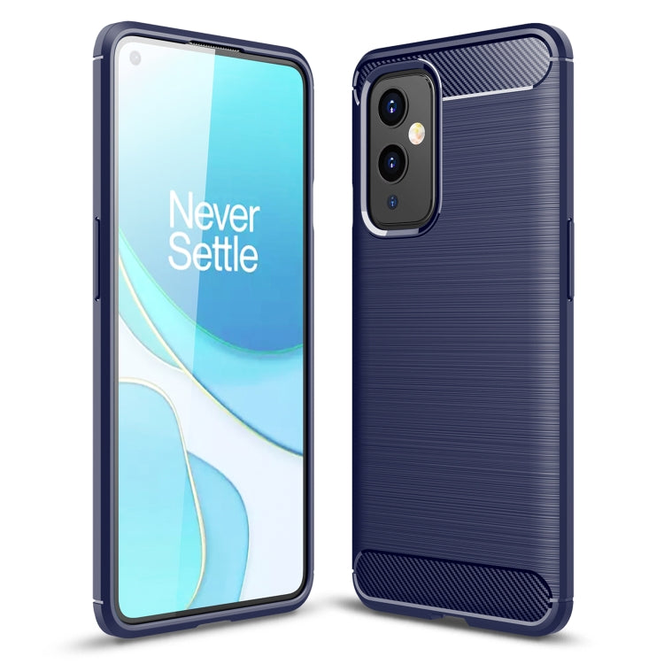 For OnePlus 9 Brushed Texture Carbon Fiber TPU Case