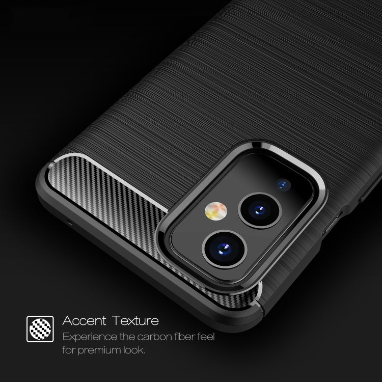 For OnePlus 9 Brushed Texture Carbon Fiber TPU Case