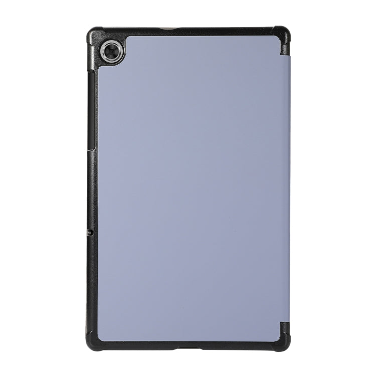 For Lenovo Tab M10 HD (X306) 3-folding Skin Texture Horizontal Flip TPU + PU Leather Case with Holder