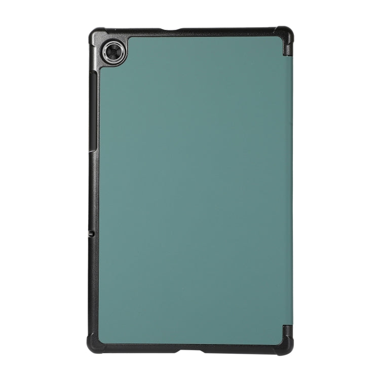 For Lenovo Tab M10 HD (X306) 3-folding Skin Texture Horizontal Flip TPU + PU Leather Case with Holder