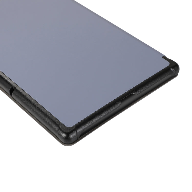 For Lenovo Tab M10 HD (X306) 3-folding Skin Texture Horizontal Flip TPU + PU Leather Case with Holder