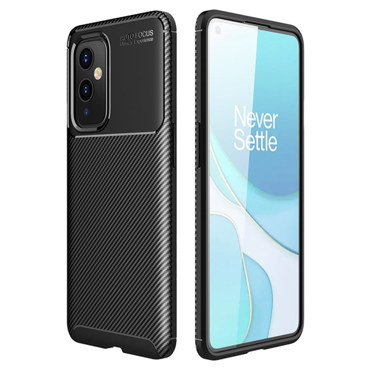 For OnePlus 9 Carbon Fiber Texture Shockproof TPU Case