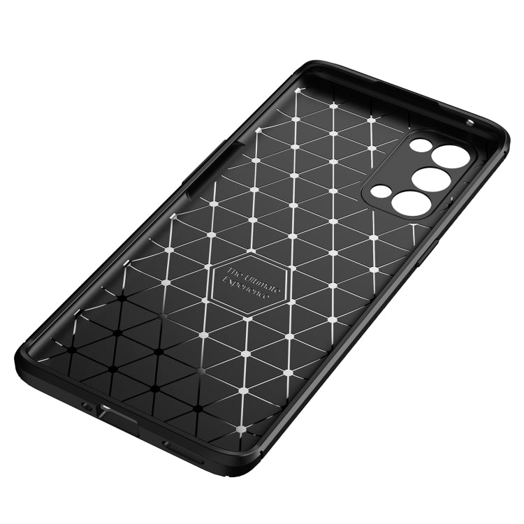 For OPPO Reno5 Pro 5G Carbon Fiber Texture Shockproof TPU Case