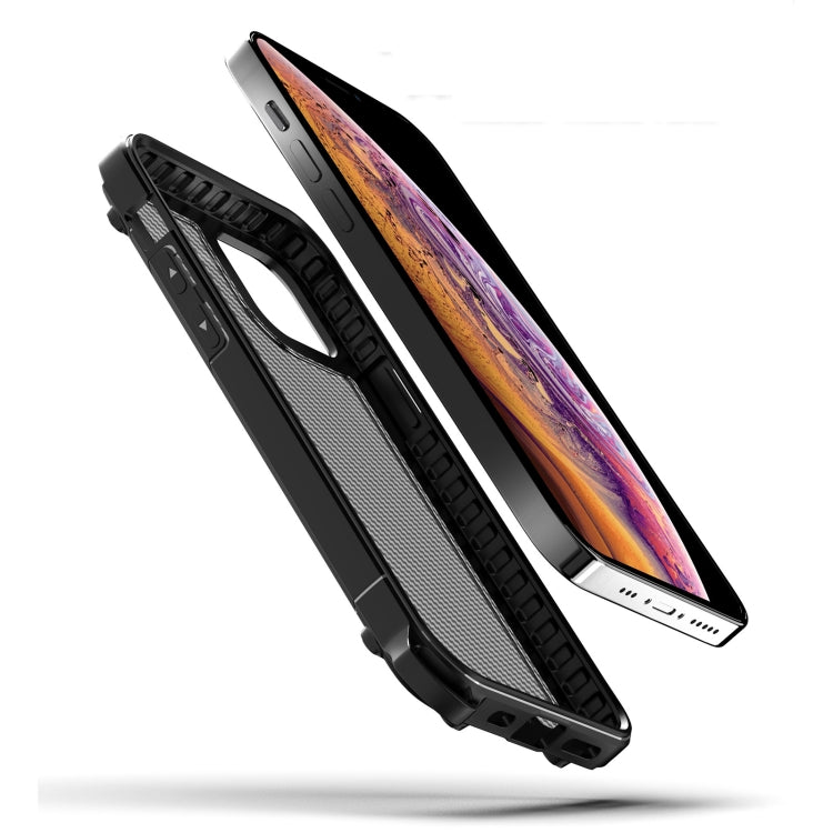 For iPhone 12 / 12 Pro Gold-Shield Series Shockproof PC + TPU Case