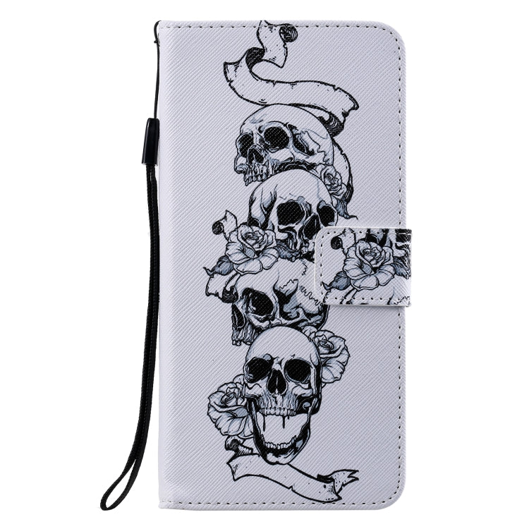 For iPhone 12 Pro Max Painting Horizontal Flip Leather Case with Holder & Card Slot & Lanyard