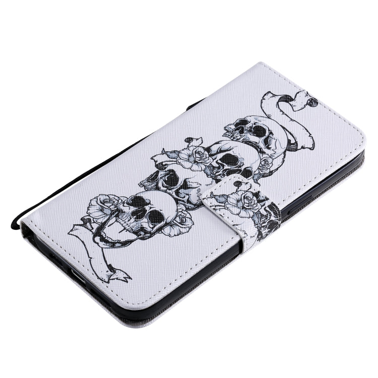 For iPhone 12 Pro Max Painting Horizontal Flip Leather Case with Holder & Card Slot & Lanyard