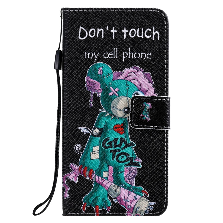 For iPhone 12 Pro Max Painting Horizontal Flip Leather Case with Holder & Card Slot & Lanyard
