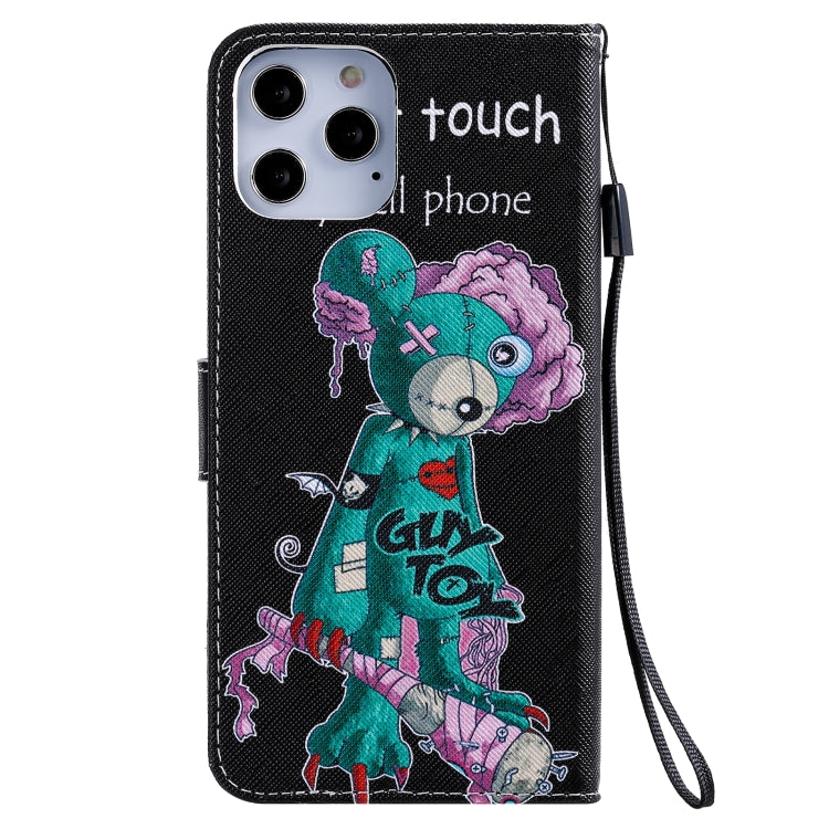 For iPhone 12 Pro Max Painting Horizontal Flip Leather Case with Holder & Card Slot & Lanyard